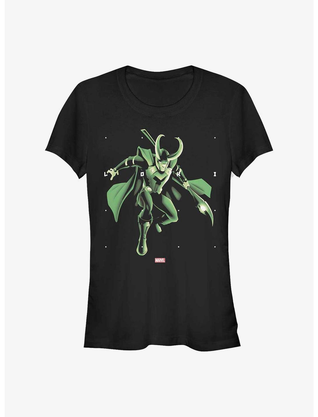 T-shirt pour filles Marvel Loki Dieu de la malice