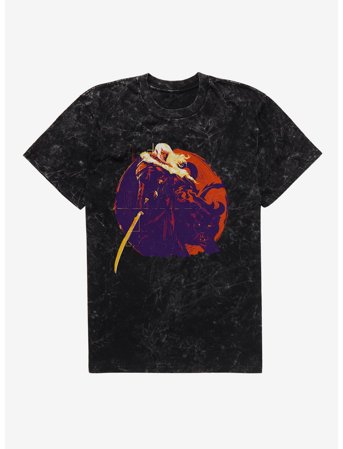 T-shirt Délavé Donjons & Dragons Drizzt et Guenhwyvar