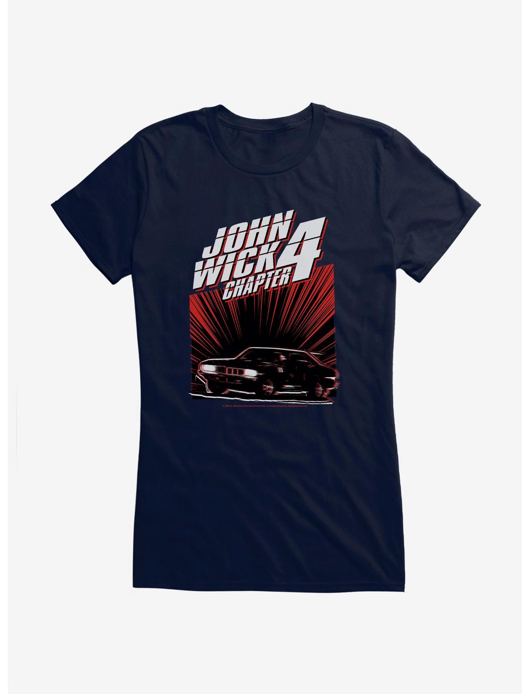 T-shirt John Wick : Chapitre 4 Course poursuite automobile Filles