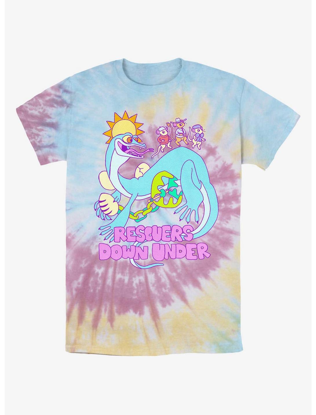 T-shirt tie-dye Disney Bernard et Bianca au pays des kangourous Joanna le varan