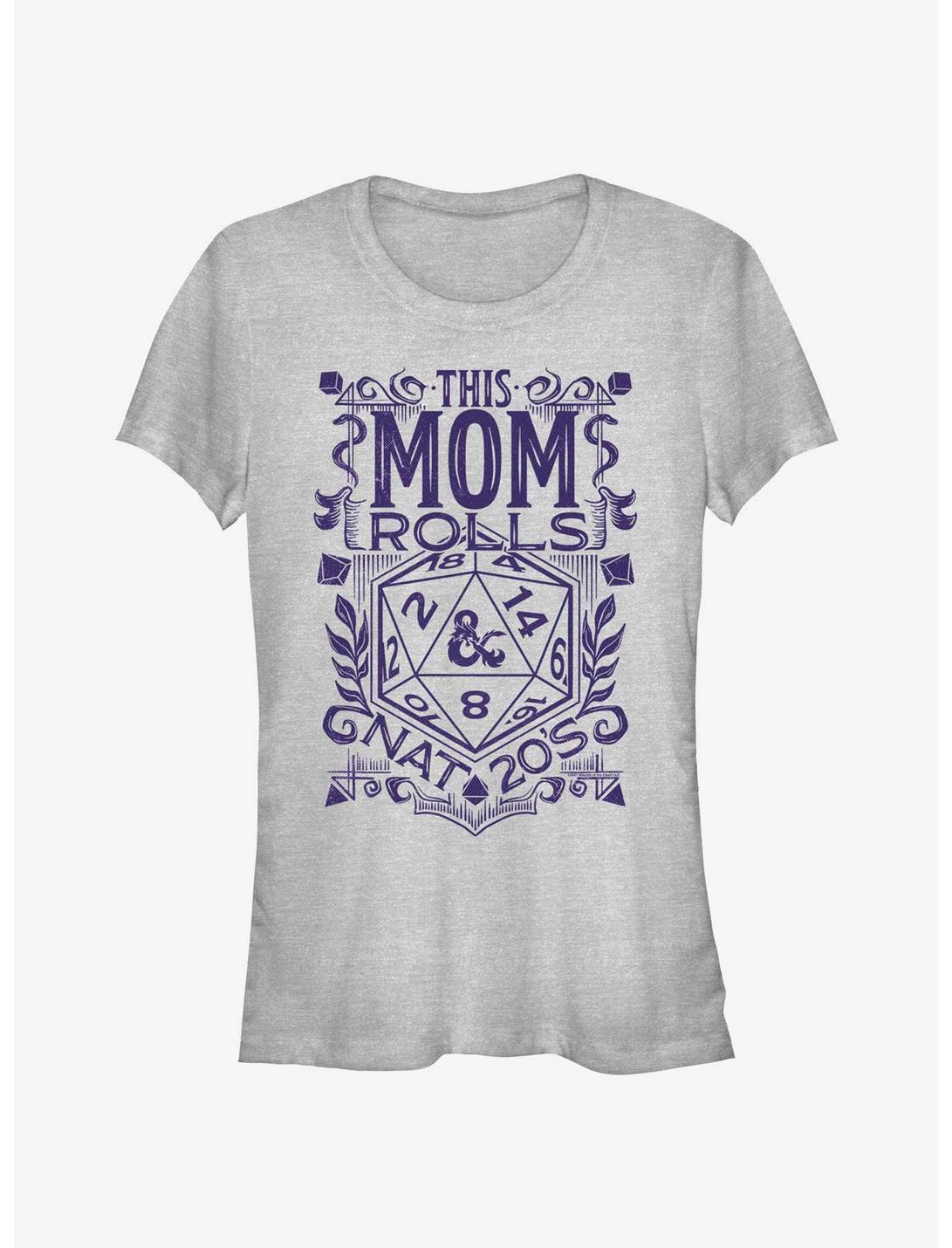 Dungeons & Dragons This Mom Rolls Nat 20's Girls T-Shirt
