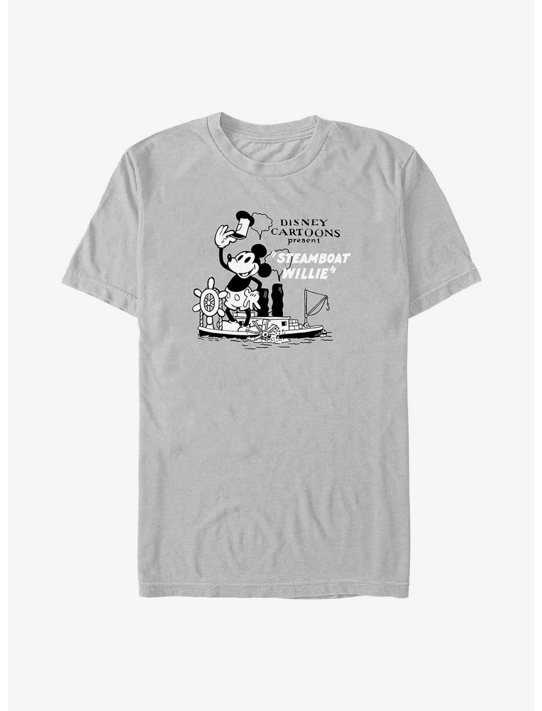 Disney100 Mickey Mouse Steamboat Willie Cartoon T-Shirt