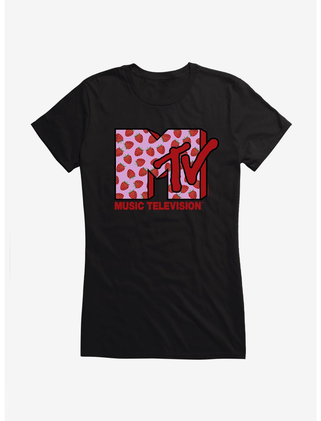 MTV Strawberries Logo Girls T-Shirt