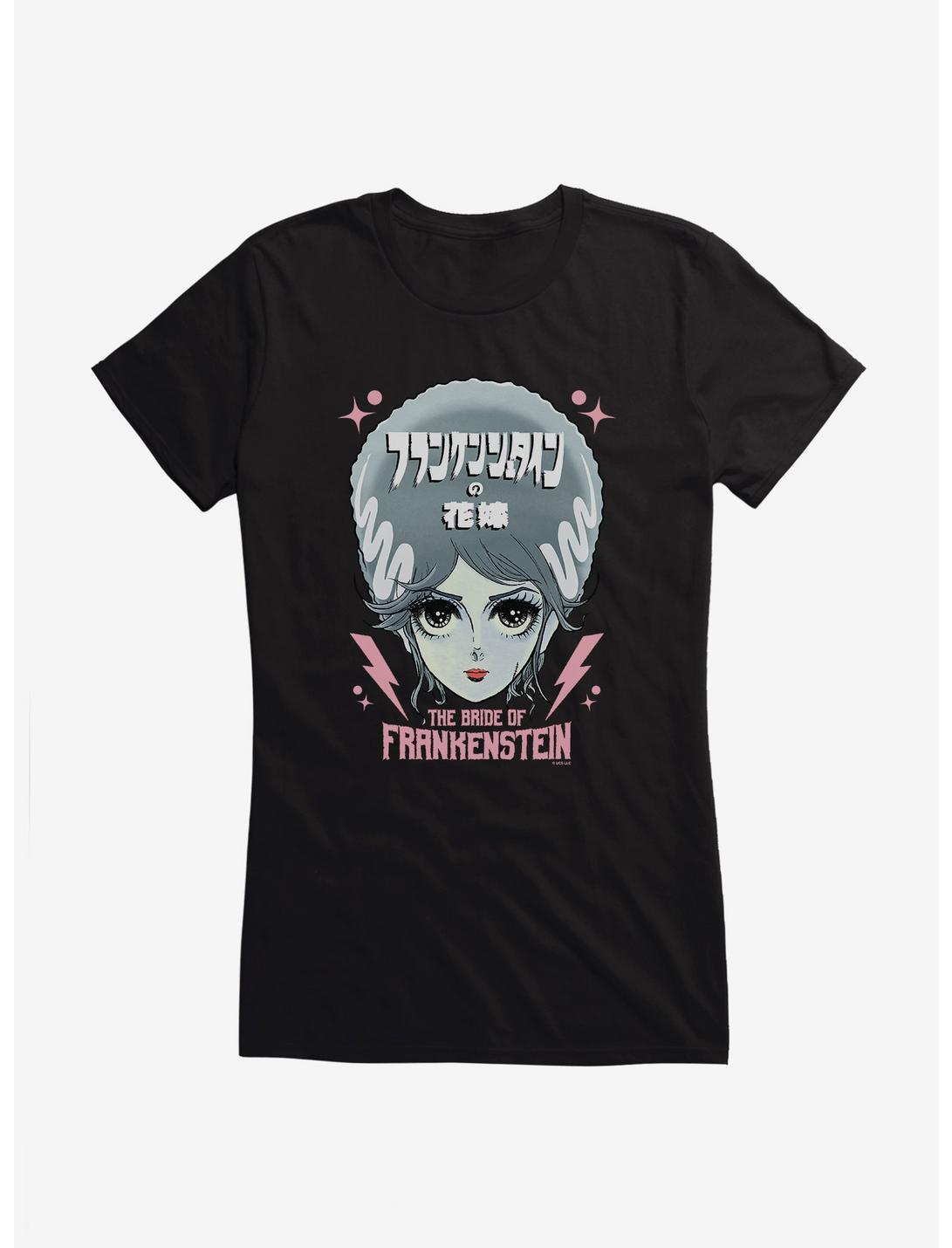 Universal Anime Monsters The Bride Of Frankenstein Portrait Girls T-Shirt
