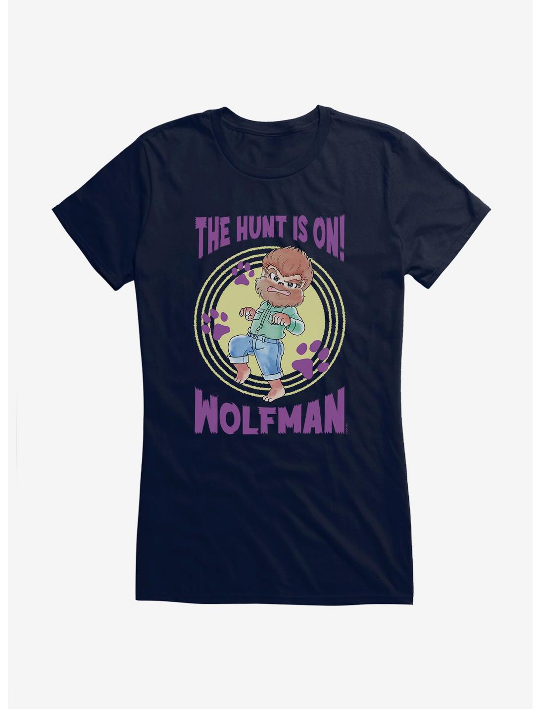 Universal Anime Monsters Hunt Is On Wolfman Girls T-Shirt