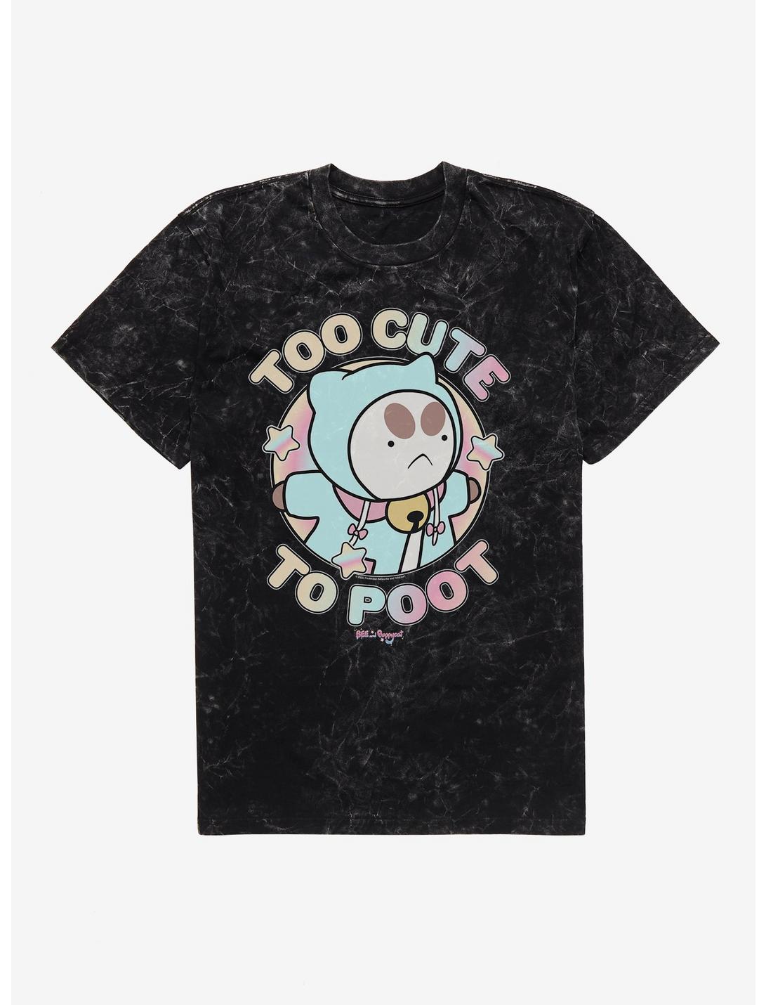 T-shirt délavé Bee et Puppycat trop mignon pour chier