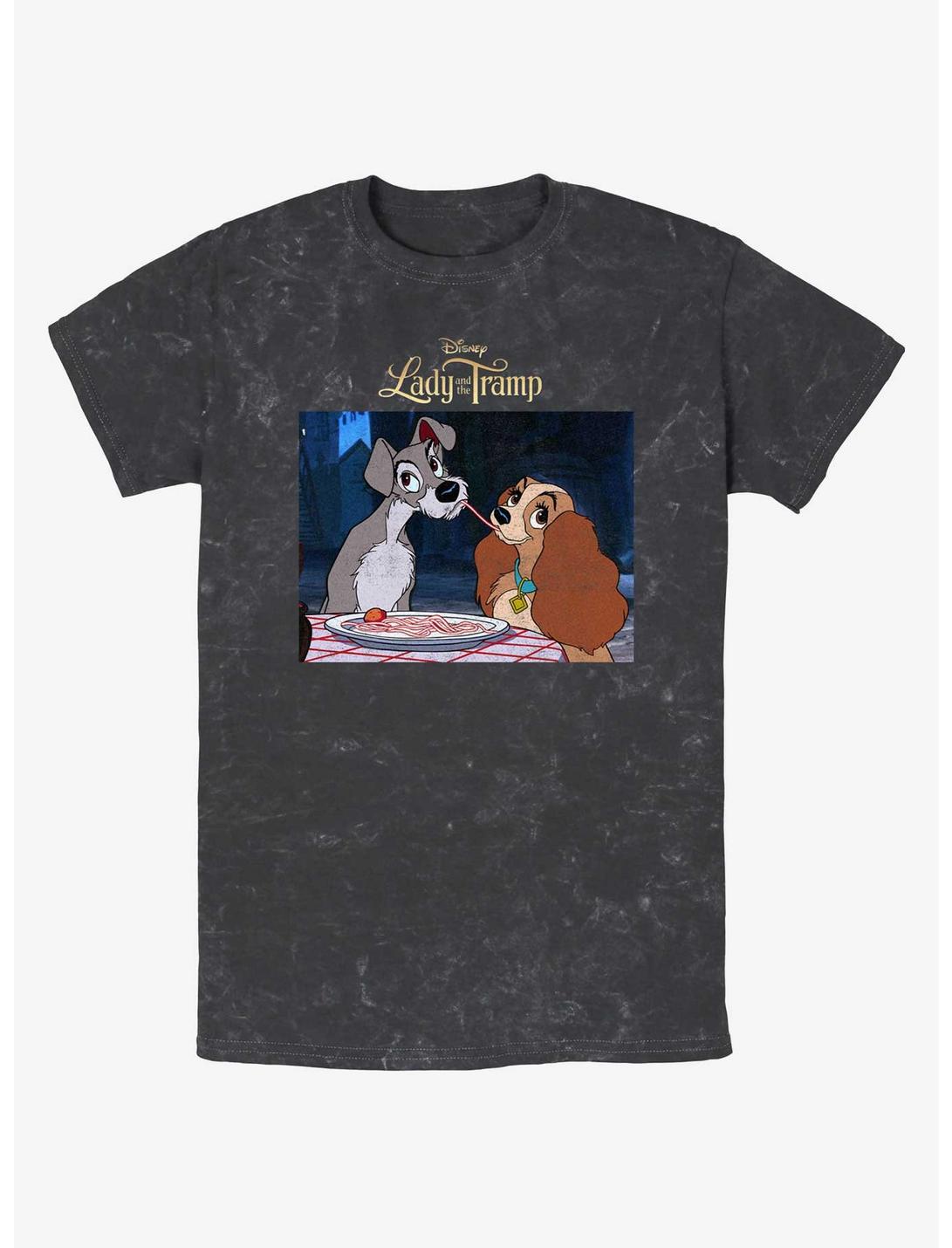 T-shirt La Belle et le Clochard de Disney : Partage de spaghettis