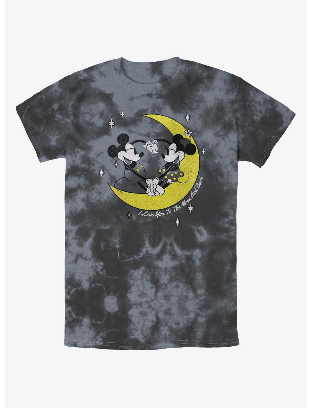 Disney Mickey Mouse & Minnie Mouse I Love You To The Moon And Back Tie-Dye T-Shirt