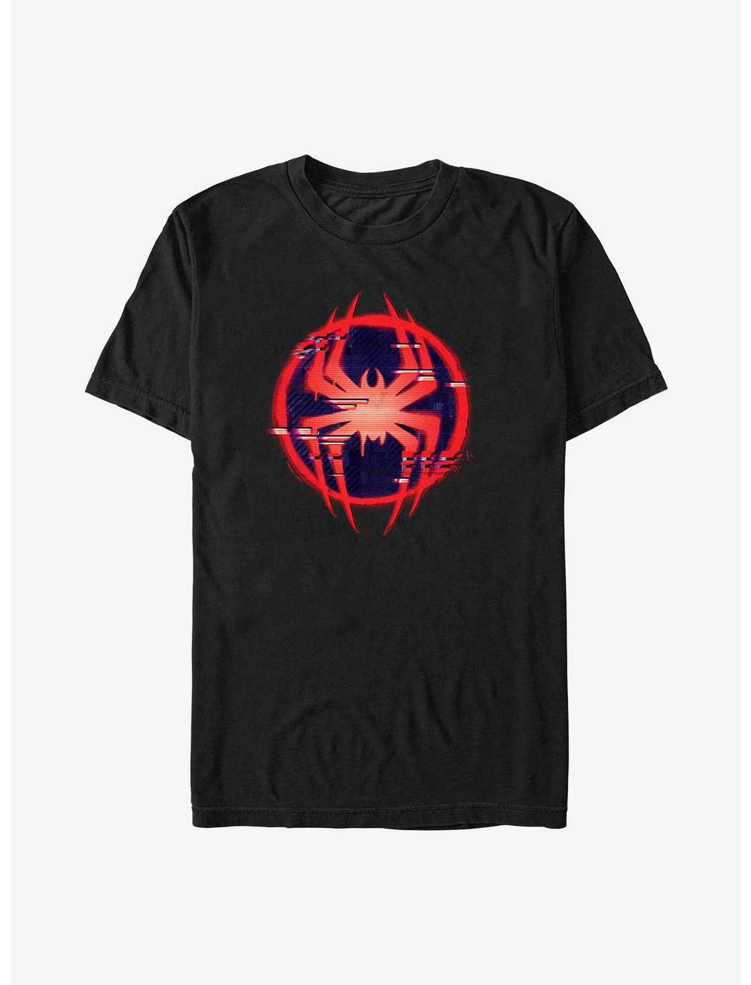 Marvel Spider-Man: Across the Spider-Verse Glitchy Miles Morales Symbol T-Shirt