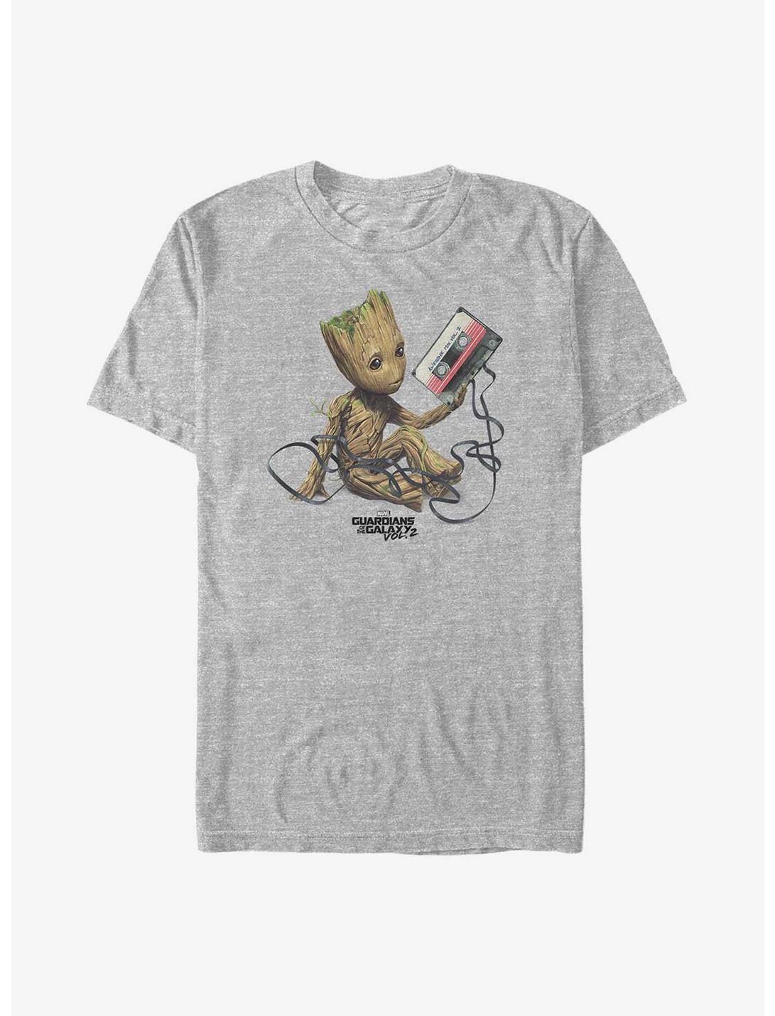 T-shirt grande taille Marvel Les Gardiens de la Galaxie Groot Cassette
