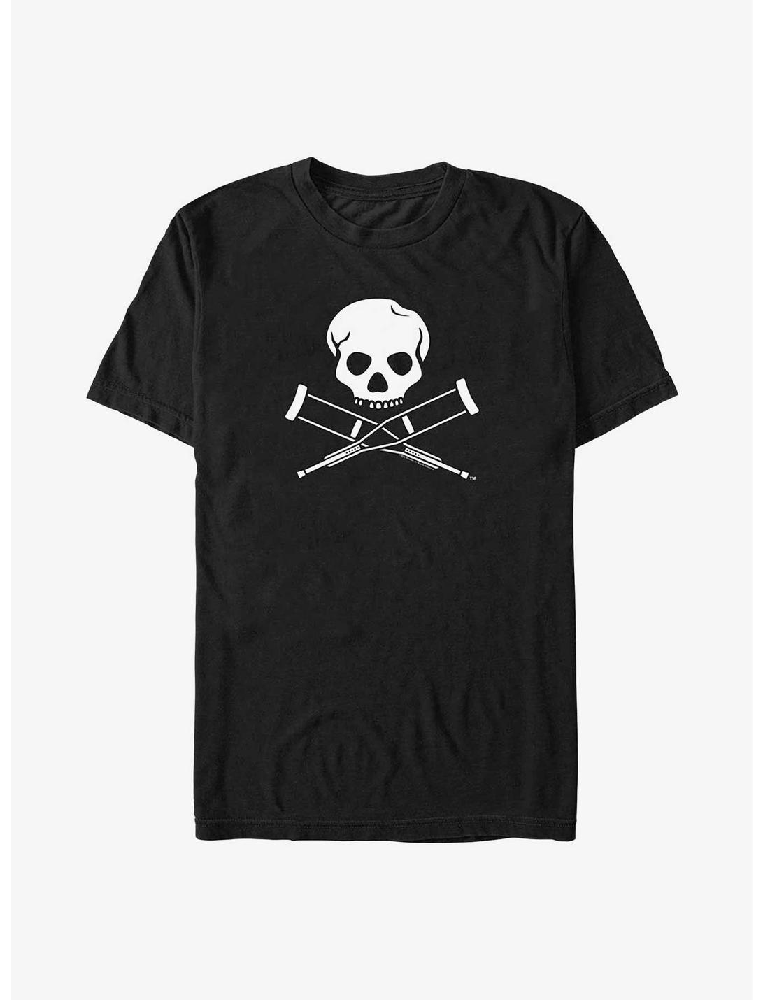 Jackass Skull and Crutches Logo Big & Tall T-Shirt
