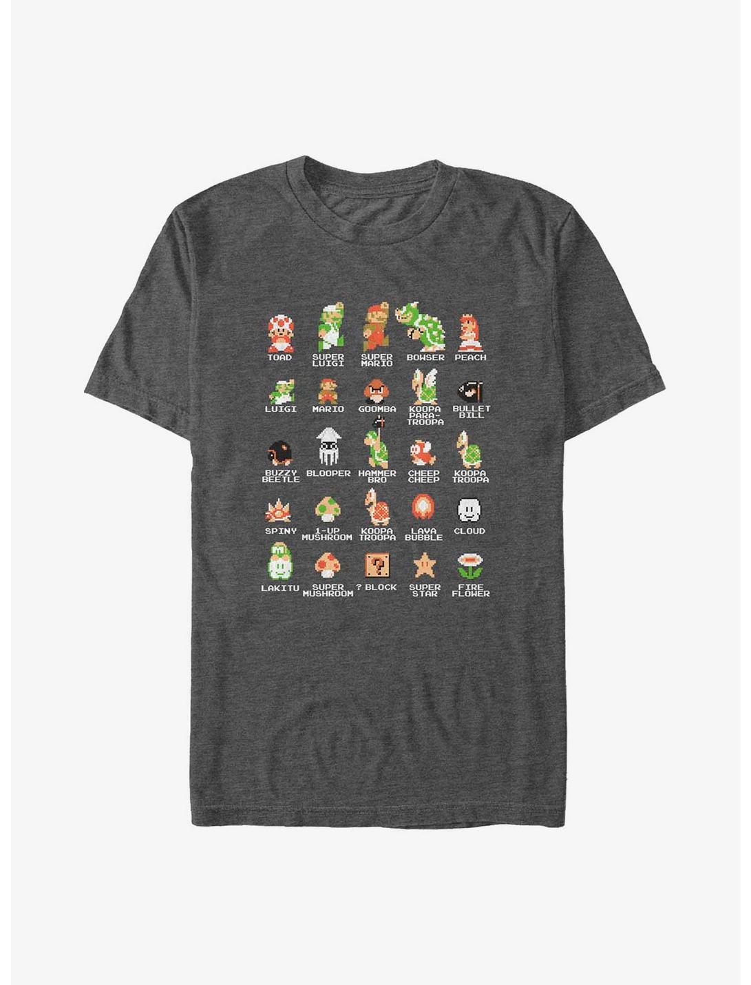 T-shirt grande taille Nintendo Mario Pixel