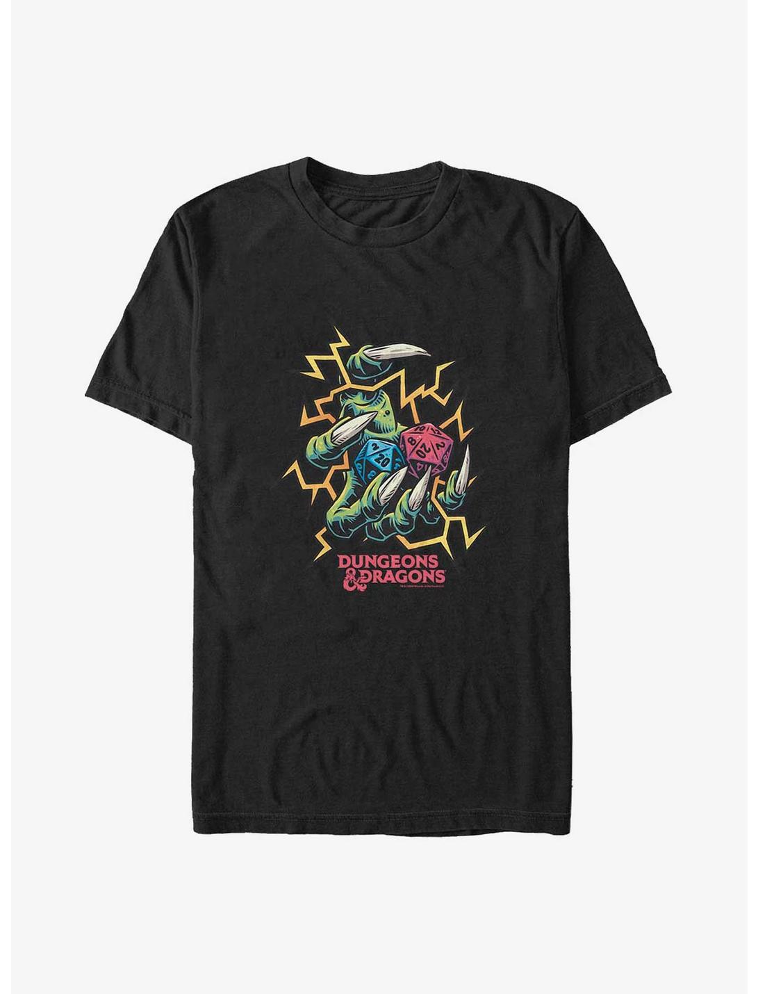 Dungeons & Dragons Electric Dice Roll Big & Tall T-Shirt