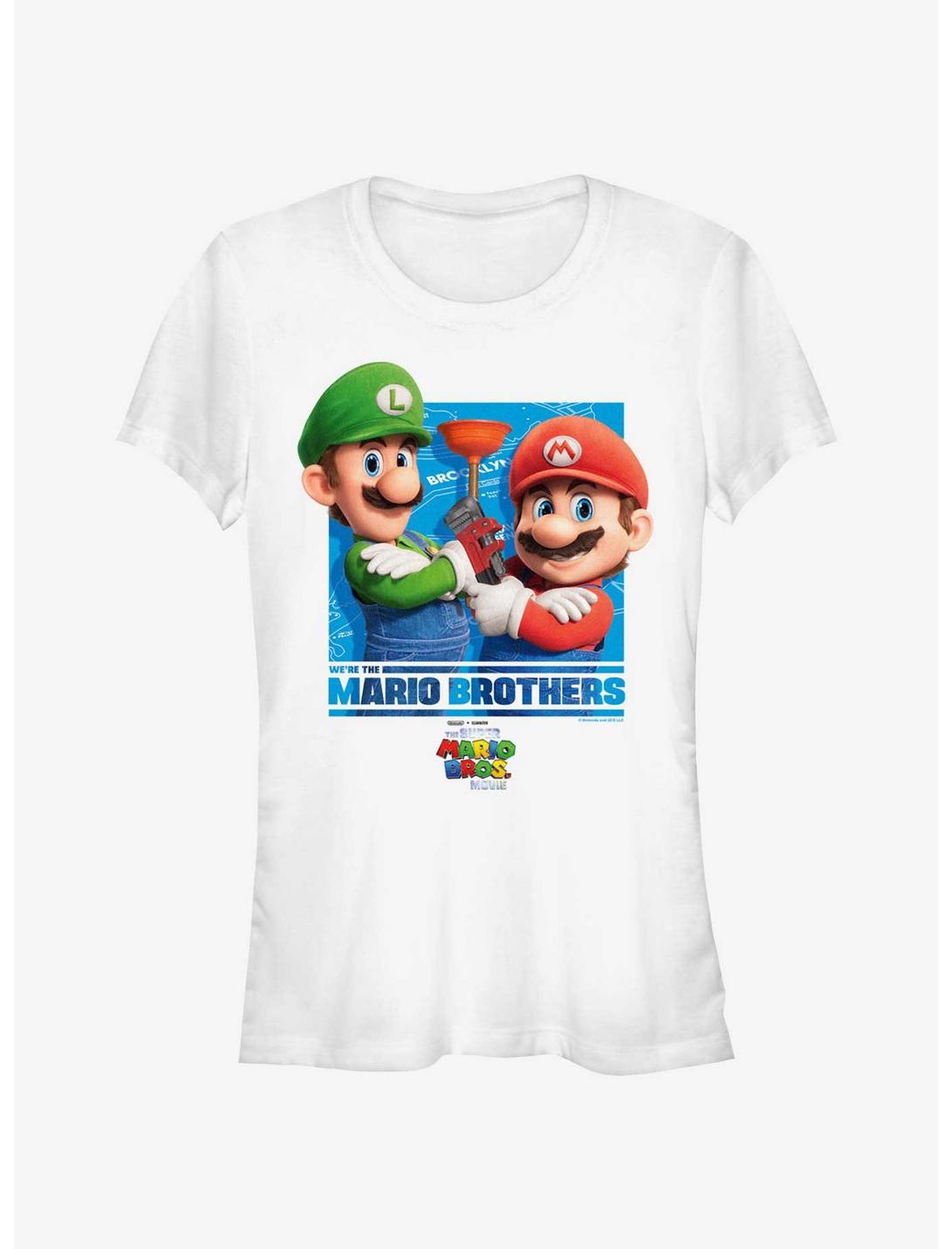 The Super Mario Bros. Movie The Mario Brothers Girls T-Shirt
