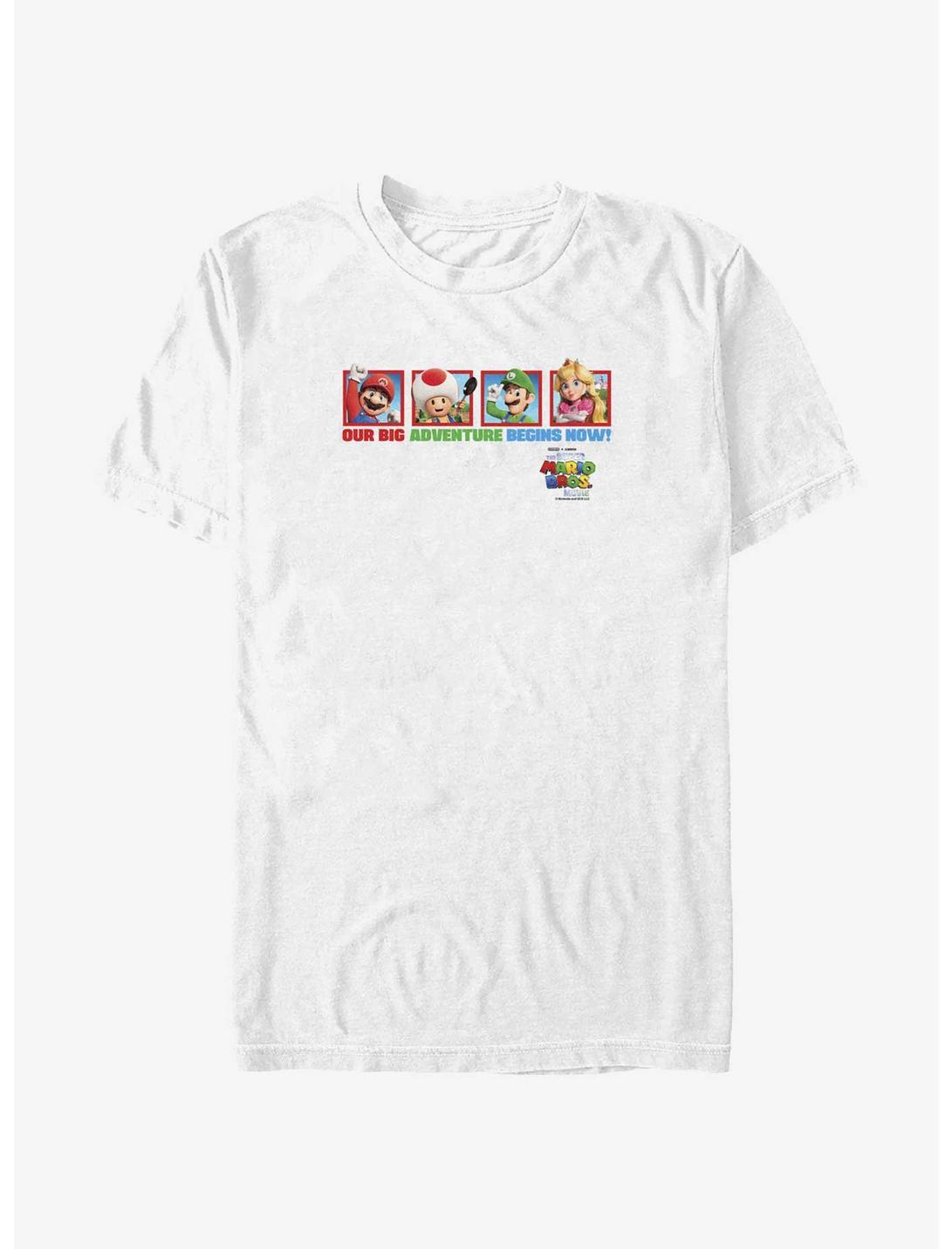 The Super Mario Bros. Movie Big Adventure Mario Toad Luigi & Princess Peach T-Shirt