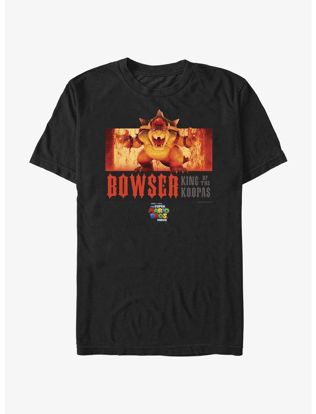 The Super Mario Bros. Movie Flaming King Bowser Poster T-Shirt