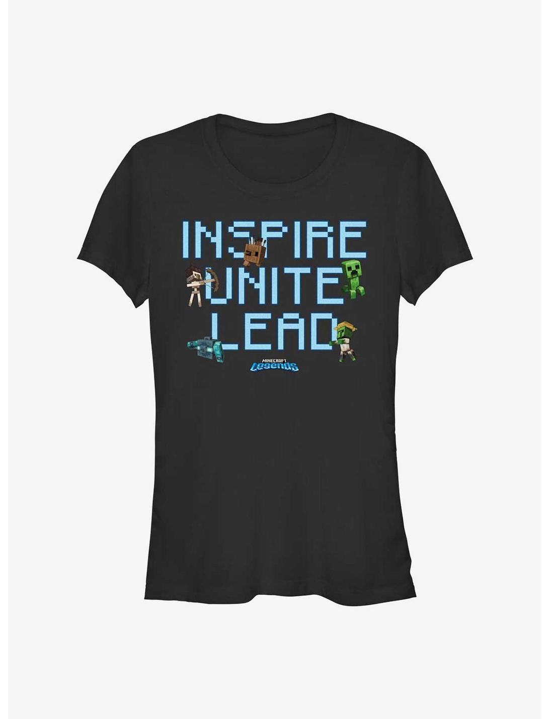 T-shirt pour filles Minecraft Legends Inspire Unite Lead