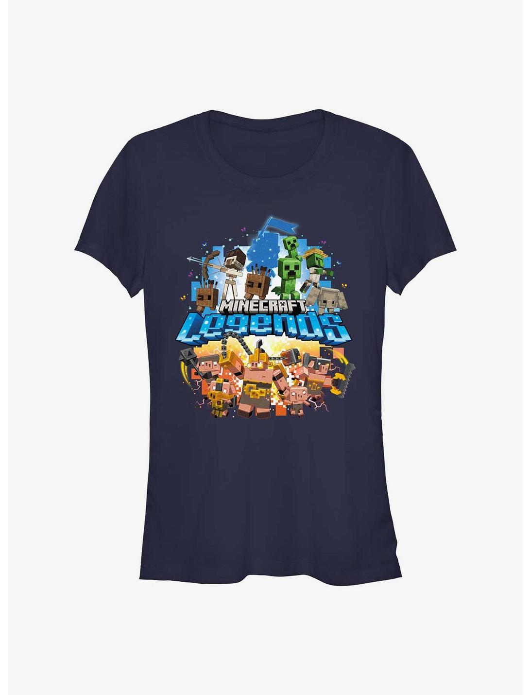 Minecraft Legends Overworld vs. Nether Girls T-Shirt