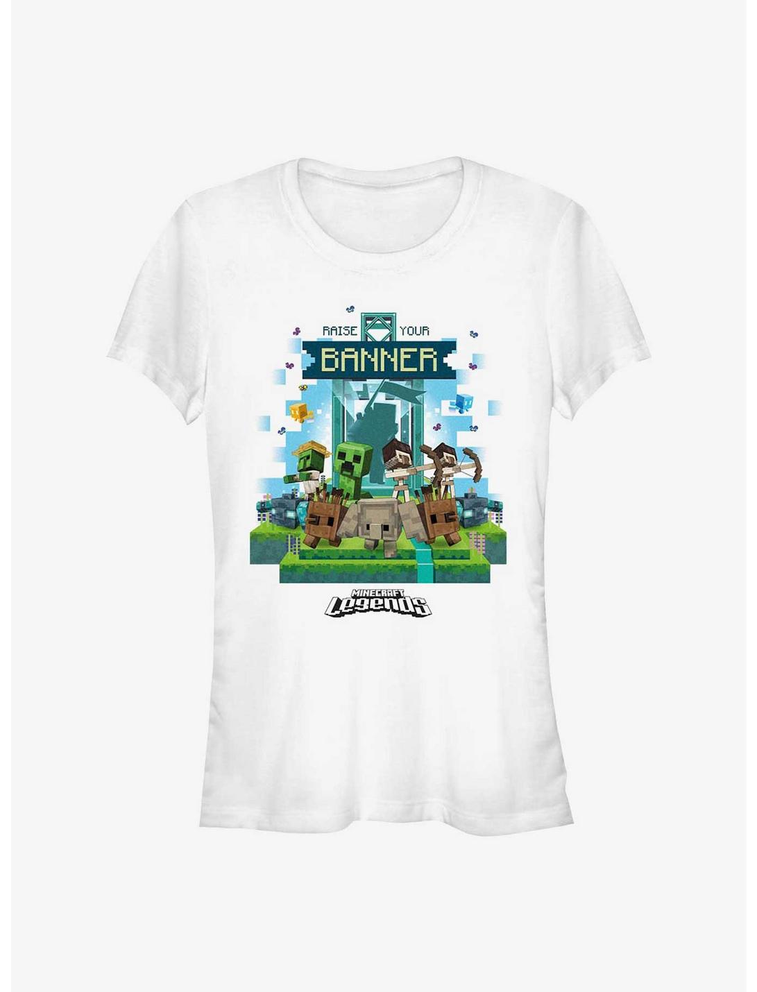 Minecraft Legends Raise Your Banner Girls T-Shirt