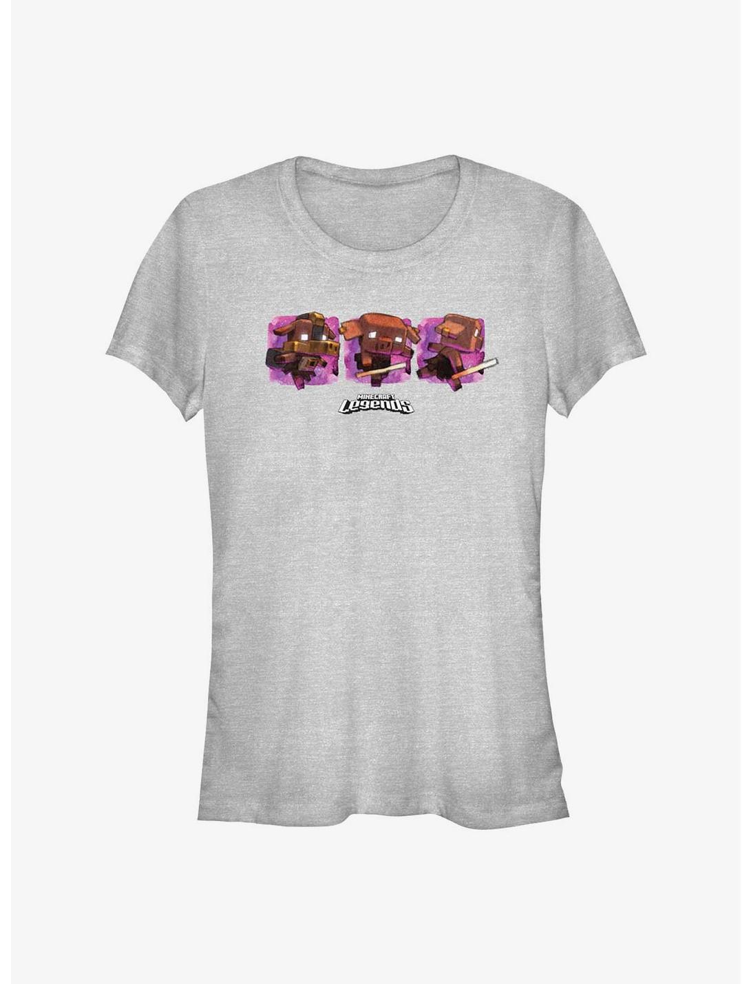 Minecraft Legends Watercolor Piglins Girls T-Shirt