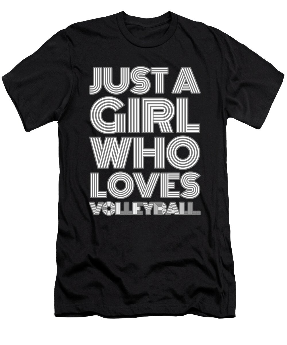 23 Just a Girl Who Loves Volleyball Organicfoodempire T-Shirt