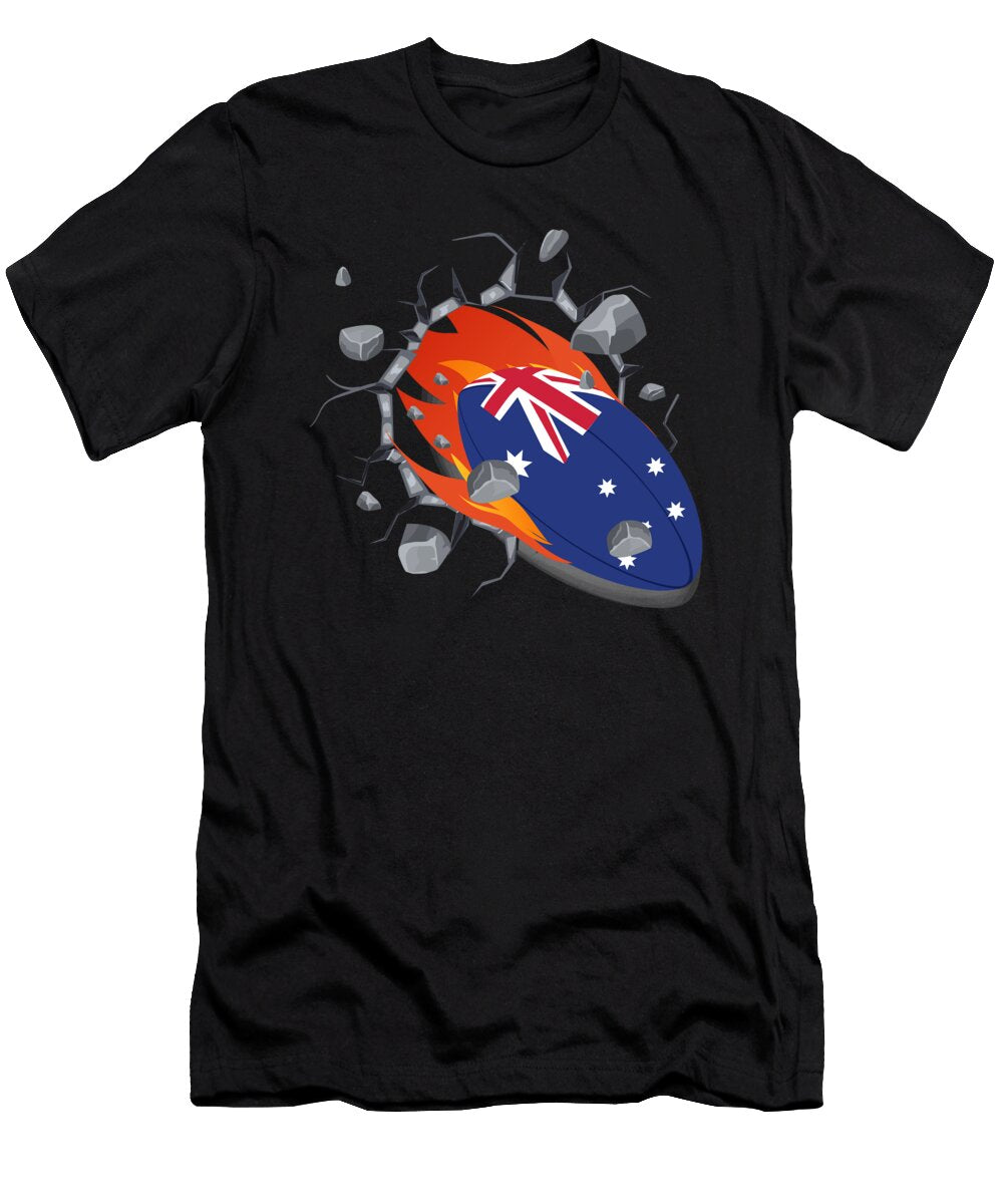 3 Australia Rugby Union Jersey 2019 Fans Kit for Australian Supporters Players Coaches and Teams Martin Hicks T-Shirt