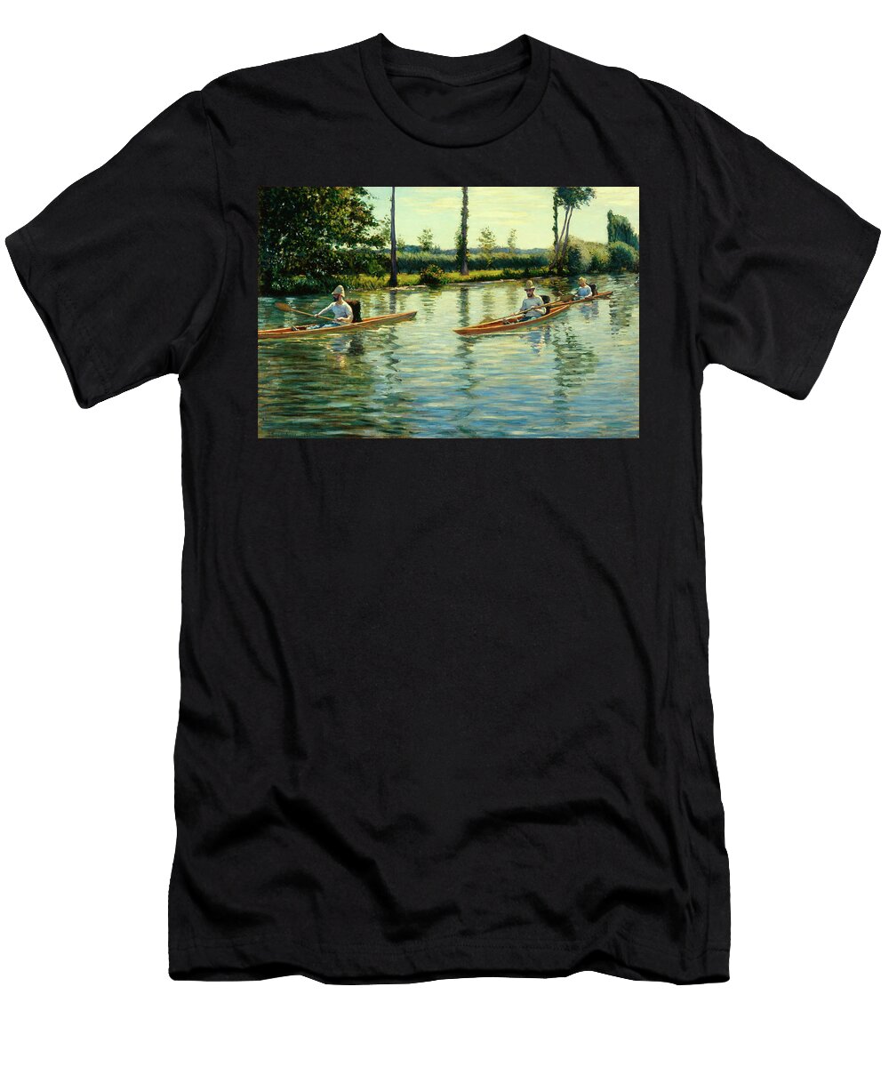 3 Boating on the Yerres Gustave Caillebotte T-Shirt