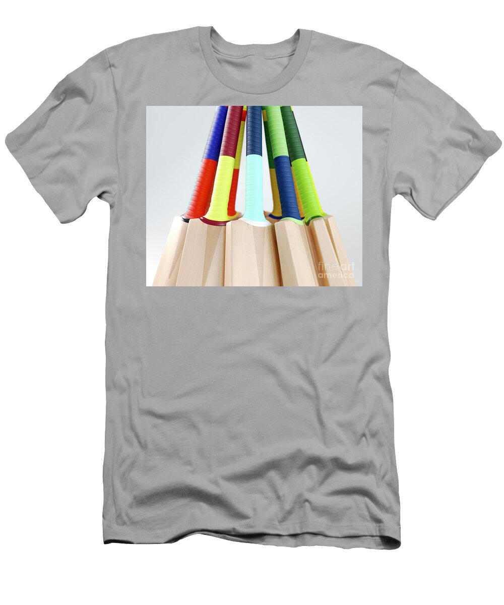 3 Circular Array of Cricket Bats Allan Swart T-Shirt