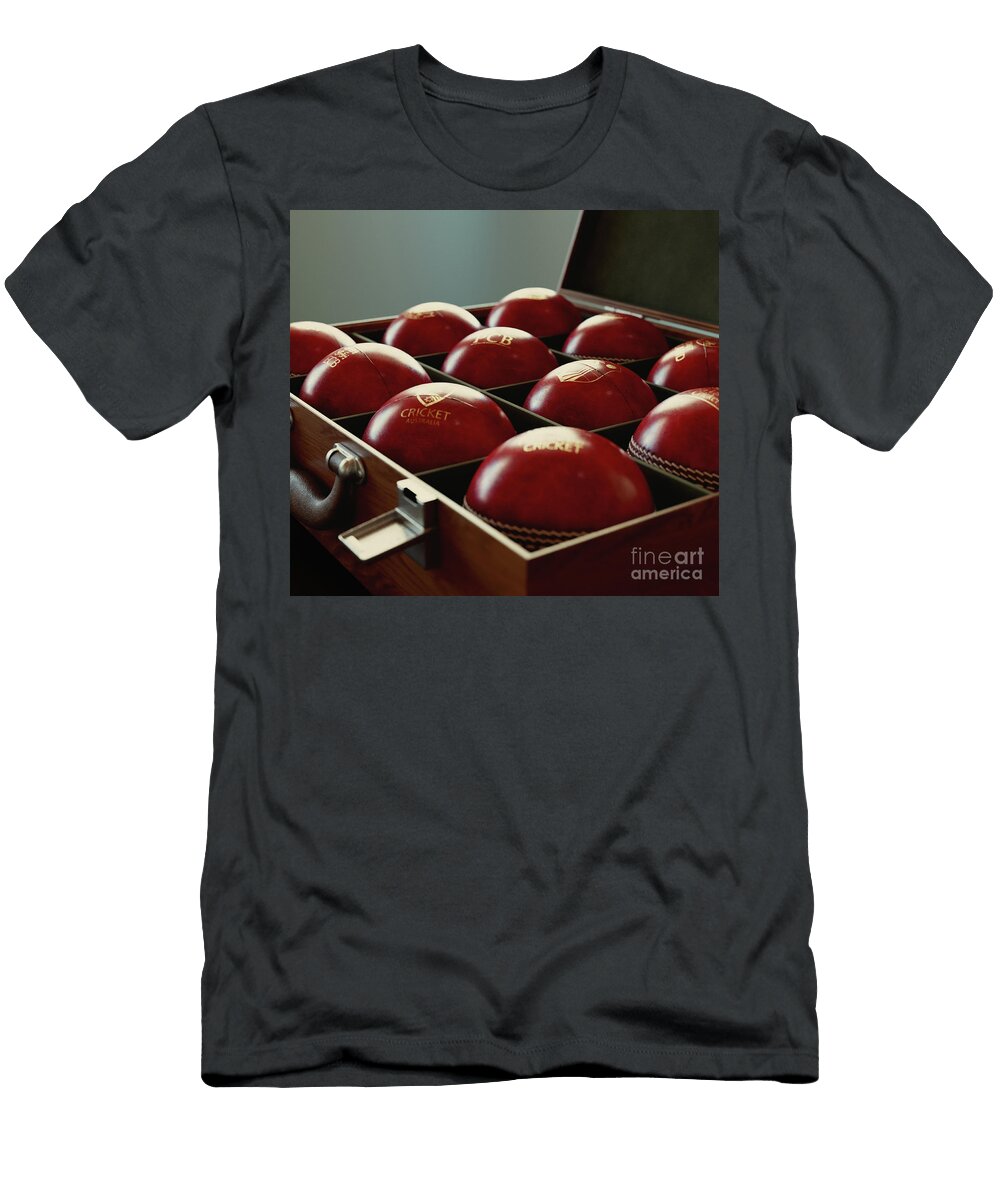 3 Cricket Balls in Display Box Allan Swart T-Shirt