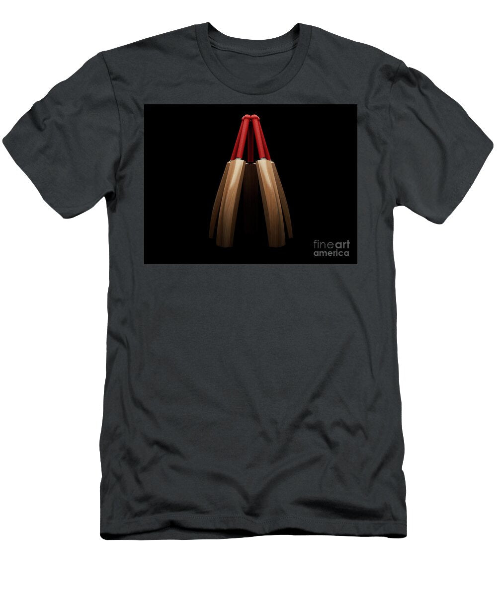 3 Cricket Bat Circle Dislay Allan Swart T-Shirt