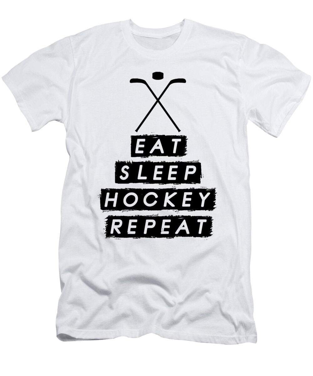 3 Eat Sleep Hockey Repeat Eq Designs T-Shirt