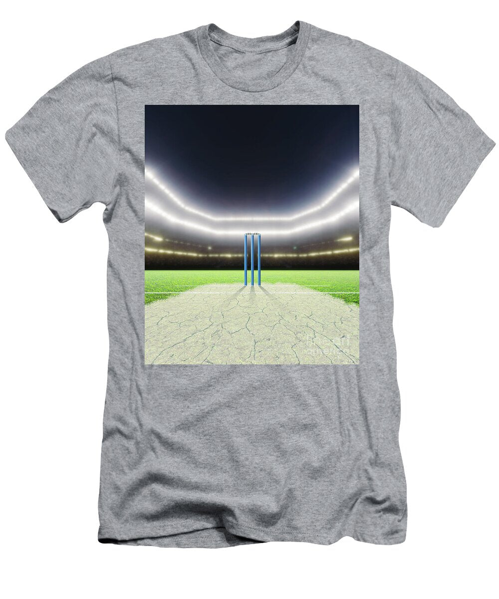 3 Floodlit Cricket Stadium Night Allan Swart T-Shirt