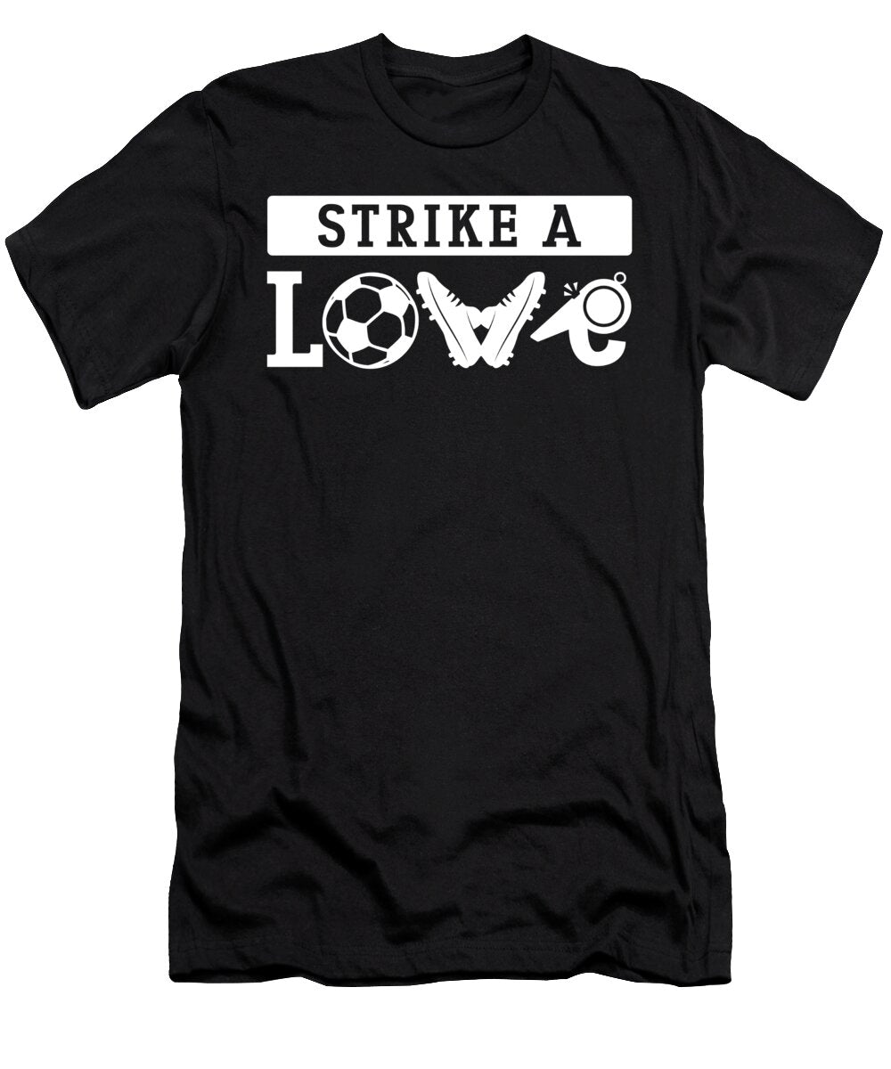 3 Football Life Player Love Ball Coach Striker Sports Toms Store T-Shirt