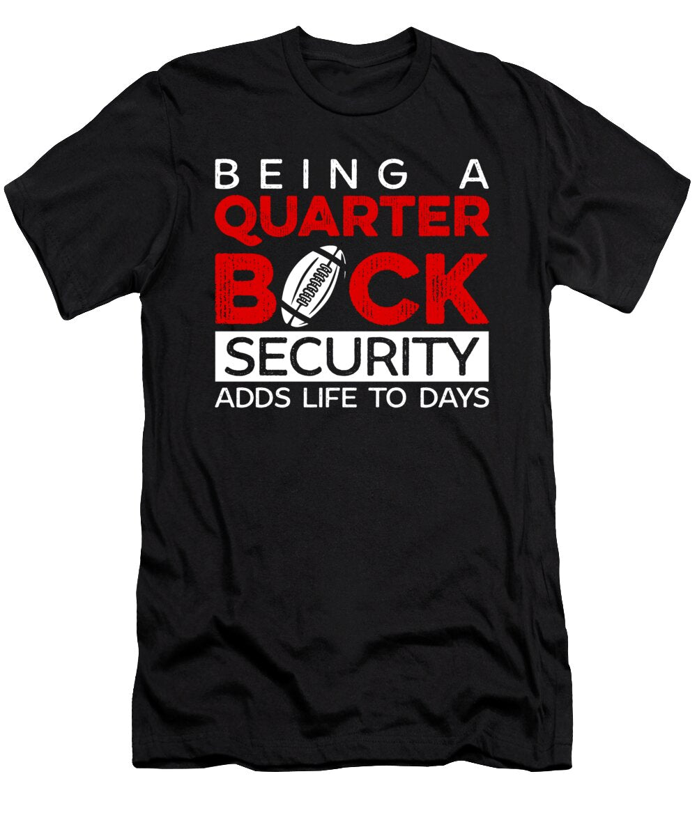 3 Football Quarterbacks Security Life Player Sports Toms Store T-Shirt