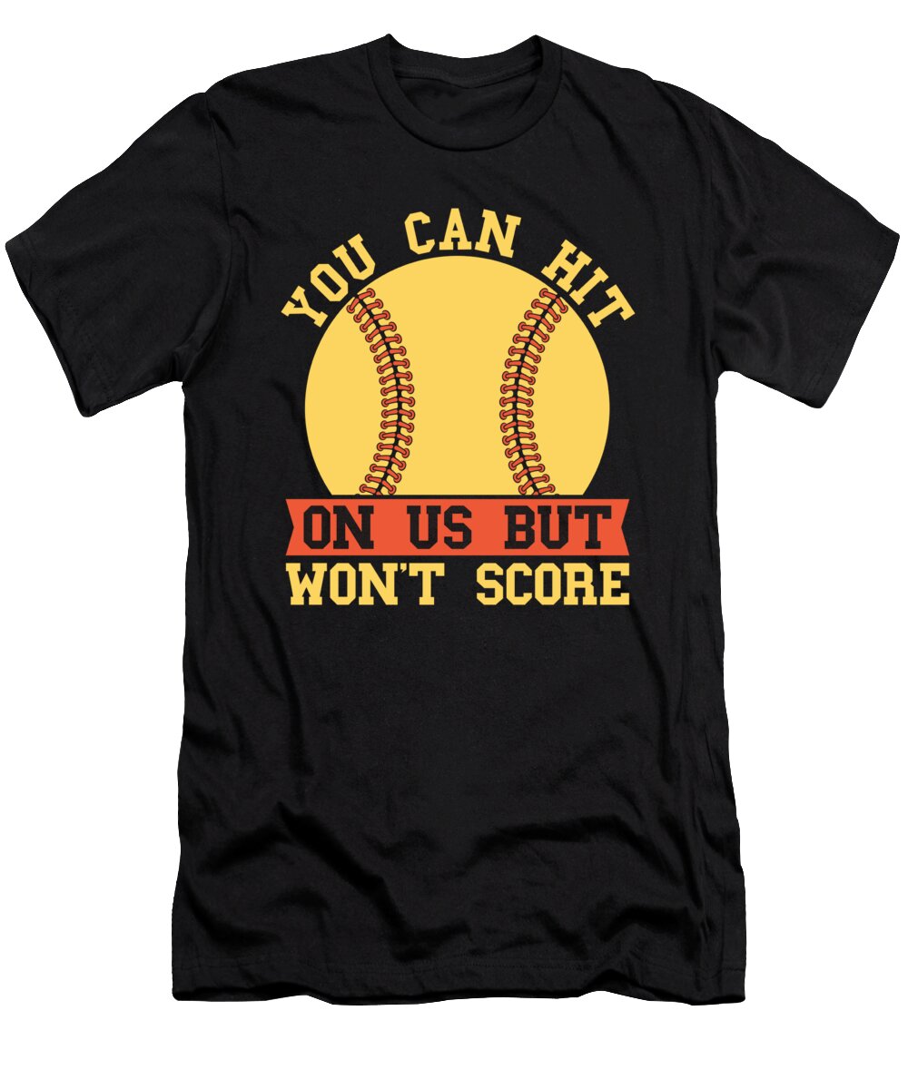 3 Funny Softball Catcher Batter Pitcher Softball Crazy Squirrel T-Shirt