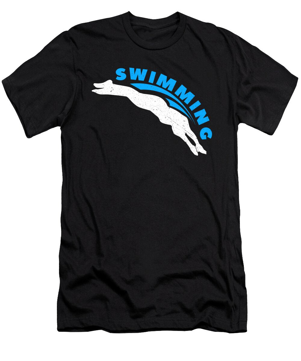 3 Funny Swimming Swimmer Swim Lifeguard Mermaid Teequeen2603 T-Shirt