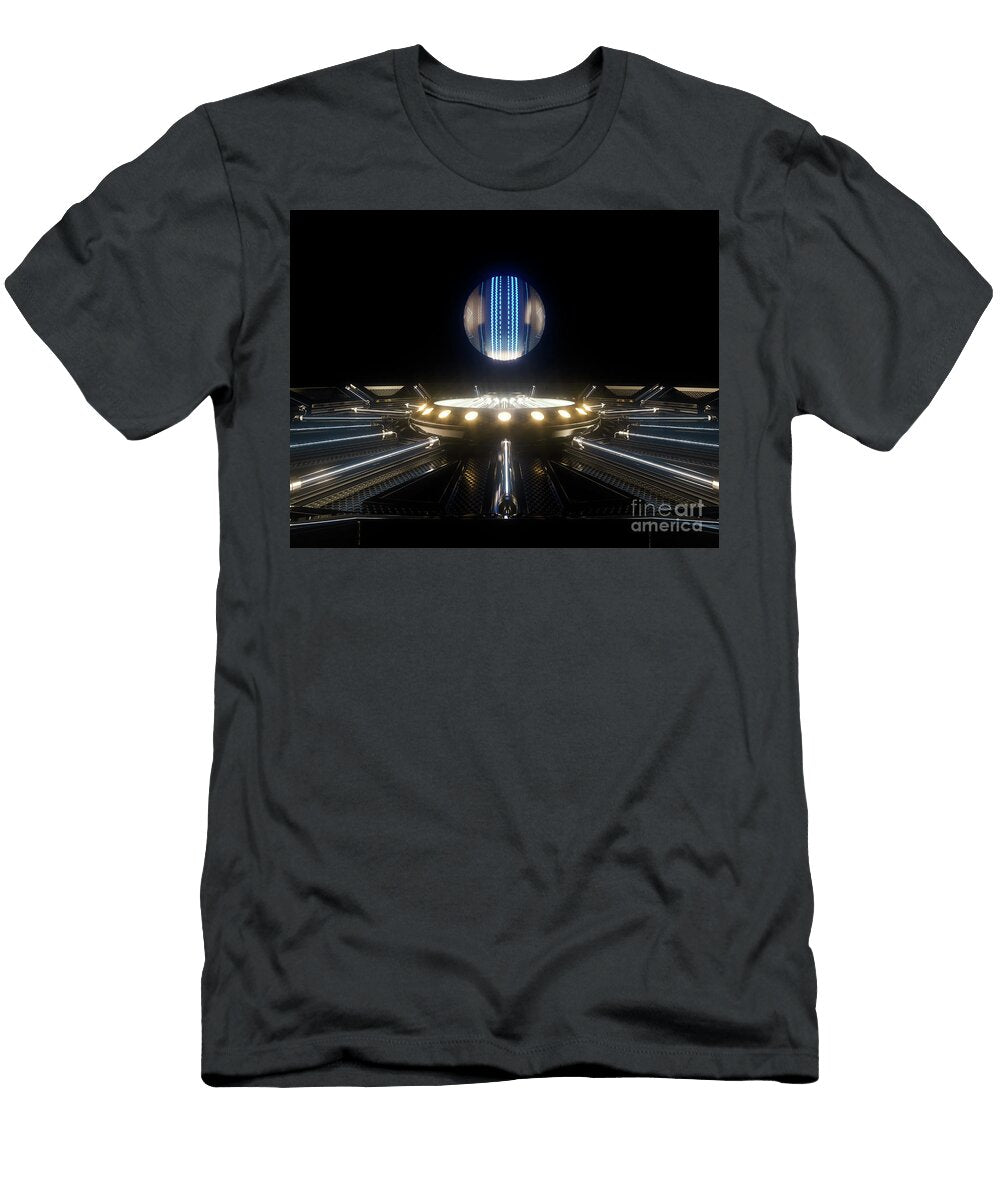 3 Futuristic Cricket Ball and Stage Allan Swart T-Shirt