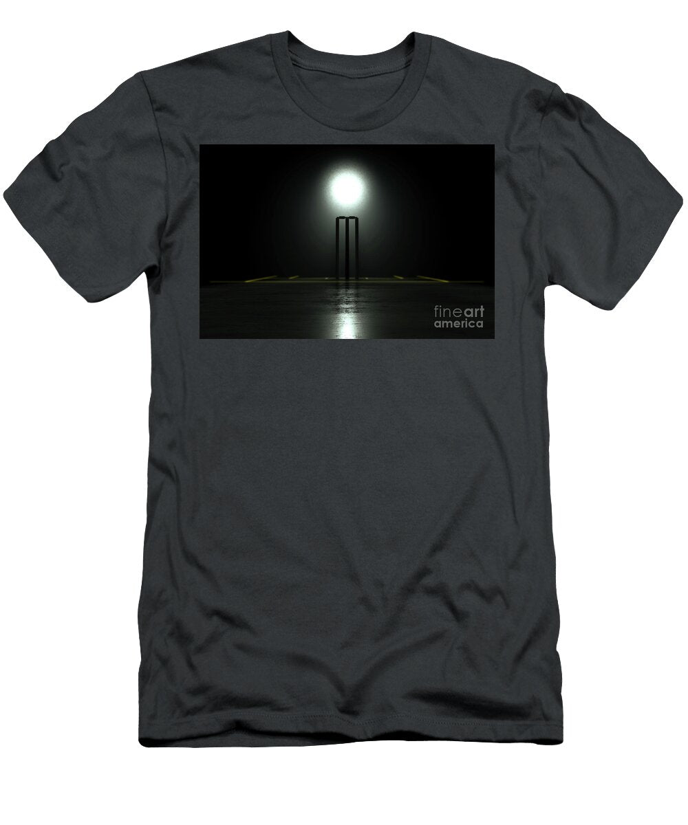3 Futuristic Cricket Wickets Allan Swart T-Shirt