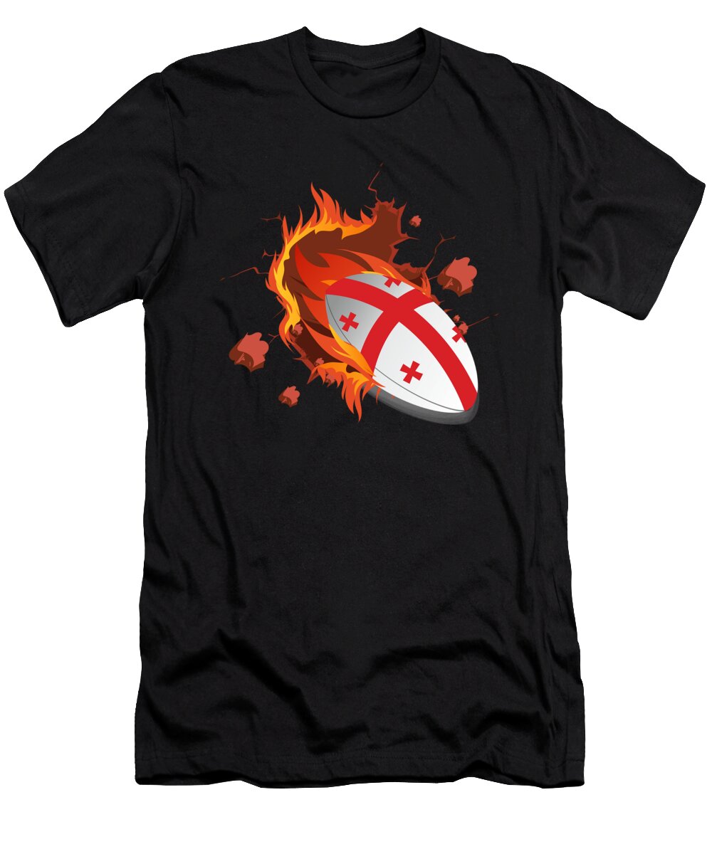 3 Georgia Rugby Union Jersey 2019 Fans Kit for Georgian Supporters Players Coaches and Teams Martin Hicks T-Shirt