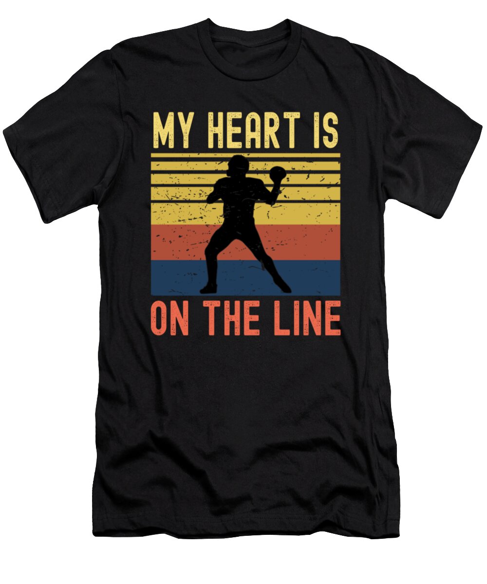 3 My Heart Is on the Line Football Offense Tinh Tran Le Thanh T-Shirt