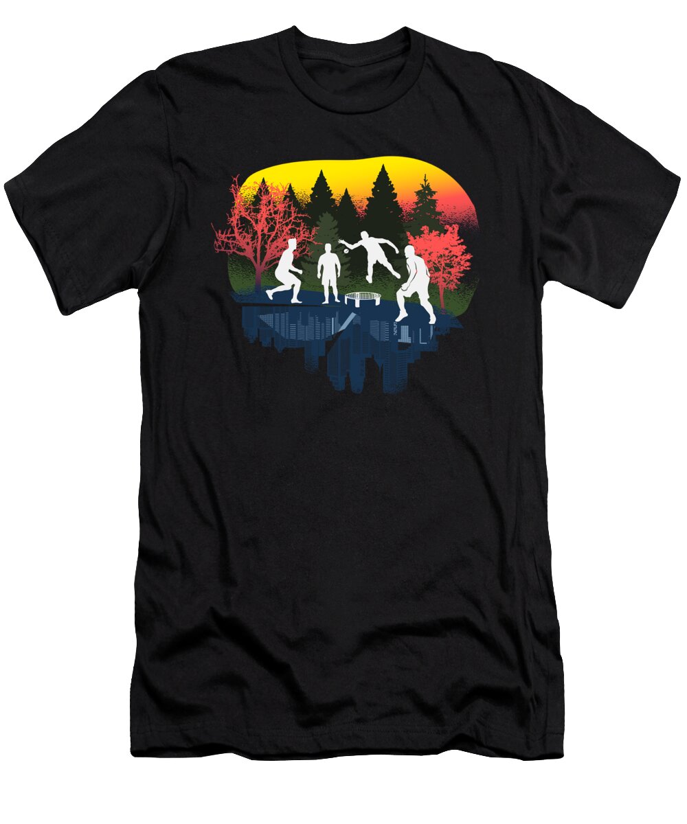 3 Roundnet Wonderful Nature Greenoptix T-Shirt