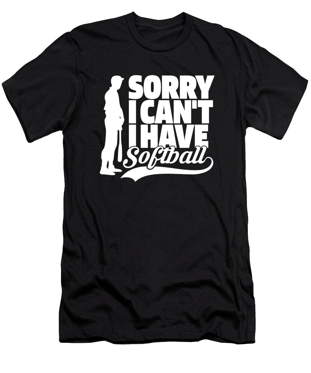 3 Softball Batter Pitcher Catcher Softball Crazy Squirrel T-Shirt