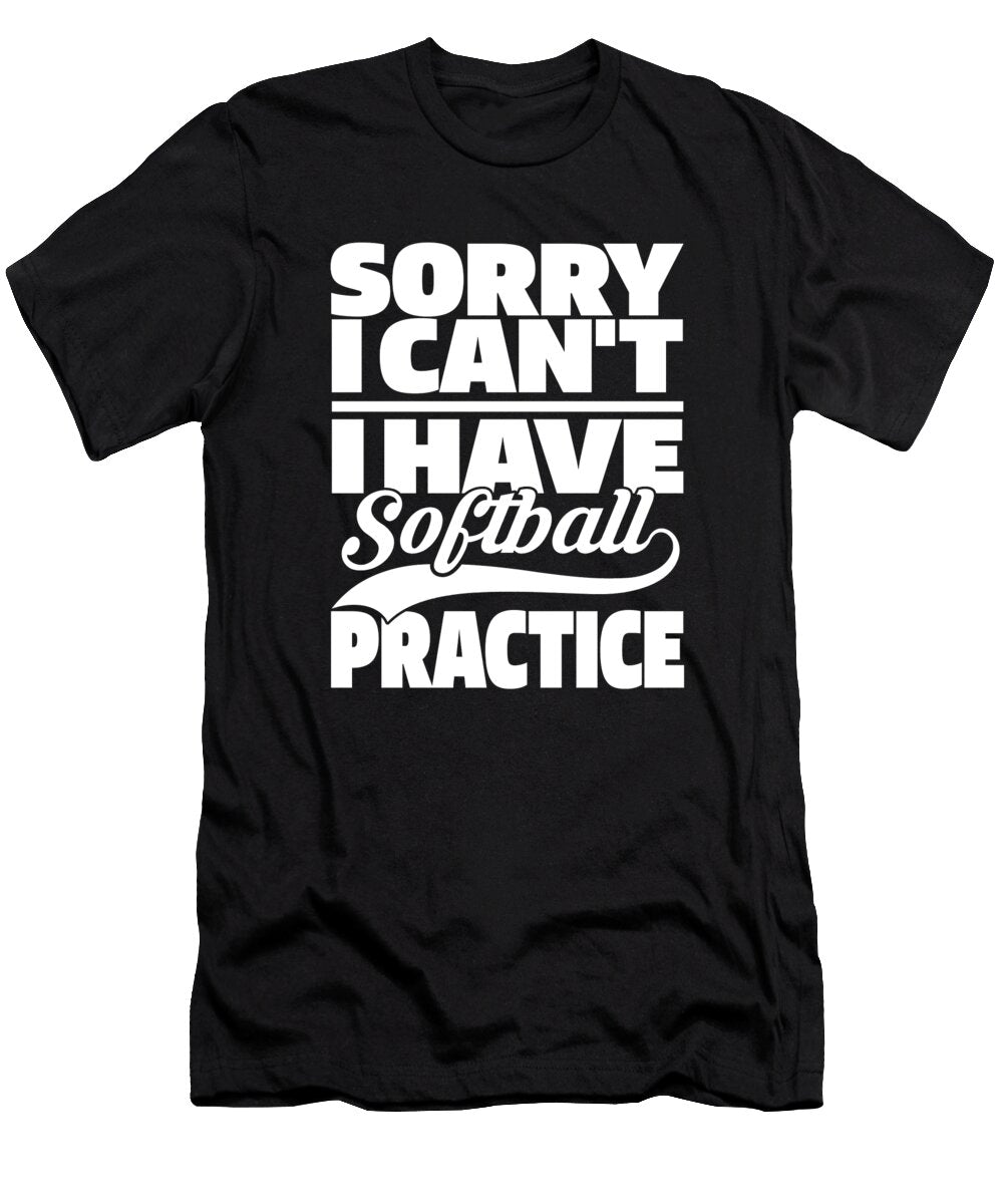 3 Softball Catcher Batter Pitcher Softball Crazy Squirrel T-Shirt