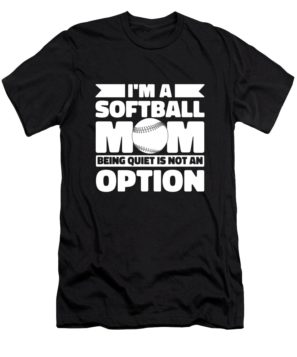 3 Softball Mother Batter Catcher Pitcher Softball Mom Crazy Squirrel T-Shirt