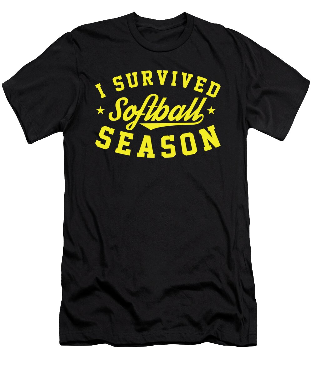 3 Softball Pitcher Batter Catcher Softball Crazy Squirrel T-Shirt