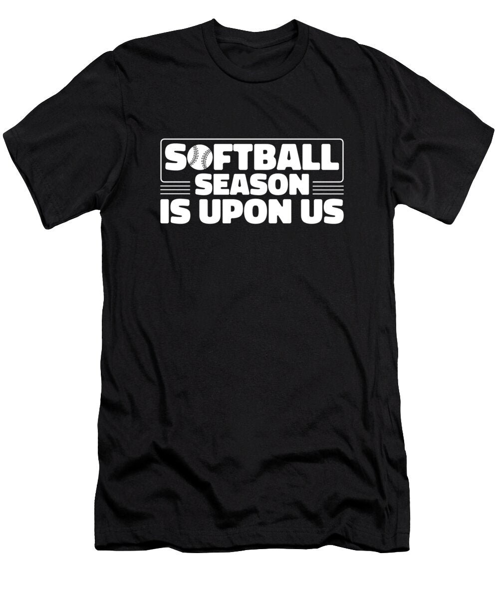 3 Softball Pitcher Catcher Batter Softball Crazy Squirrel T-Shirt