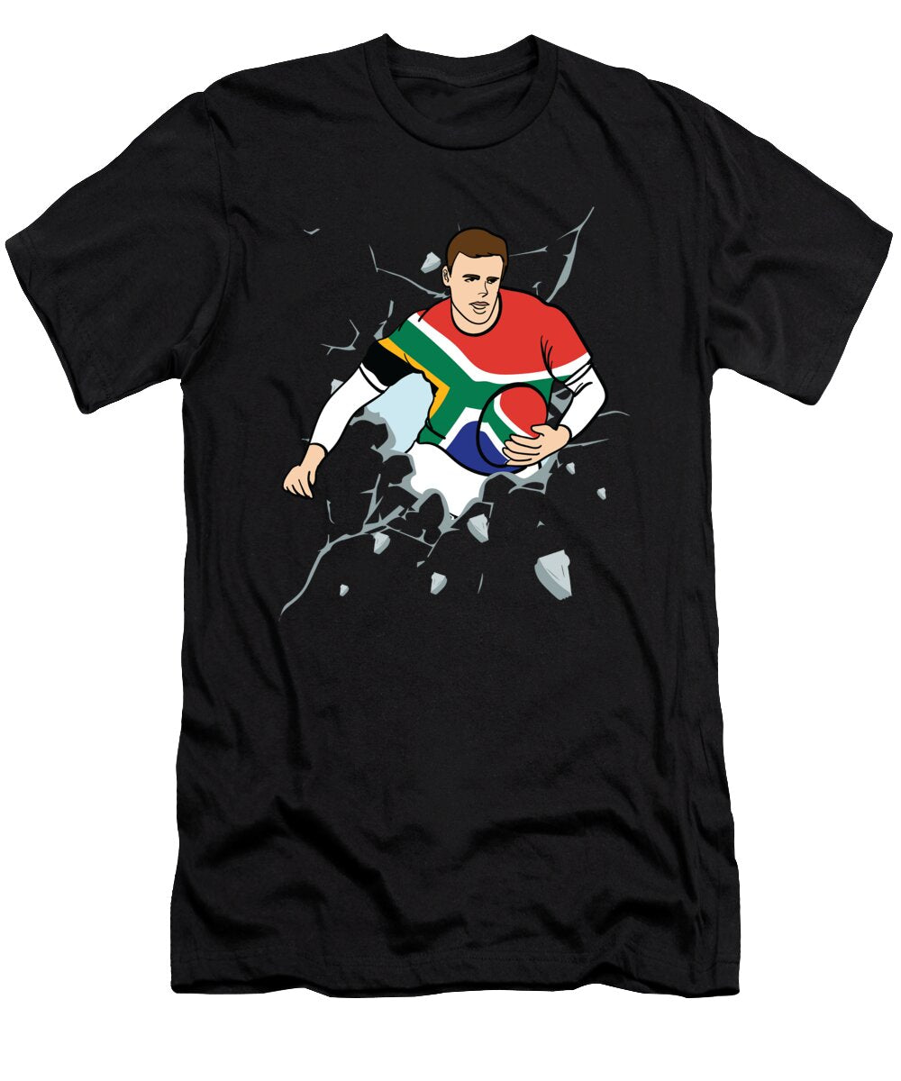 3 South Africa Rugby Union Jersey 2019 Fans Kit for South African Supporters Players Coaches and Teams Martin Hicks T-Shirt