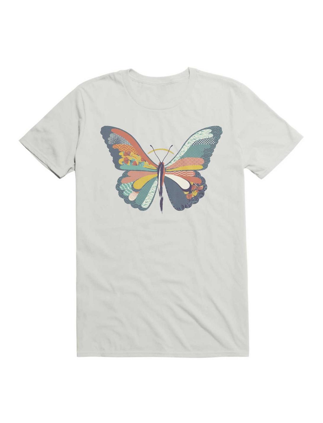 Japanese Pattern Butterfly Art T-Shirt