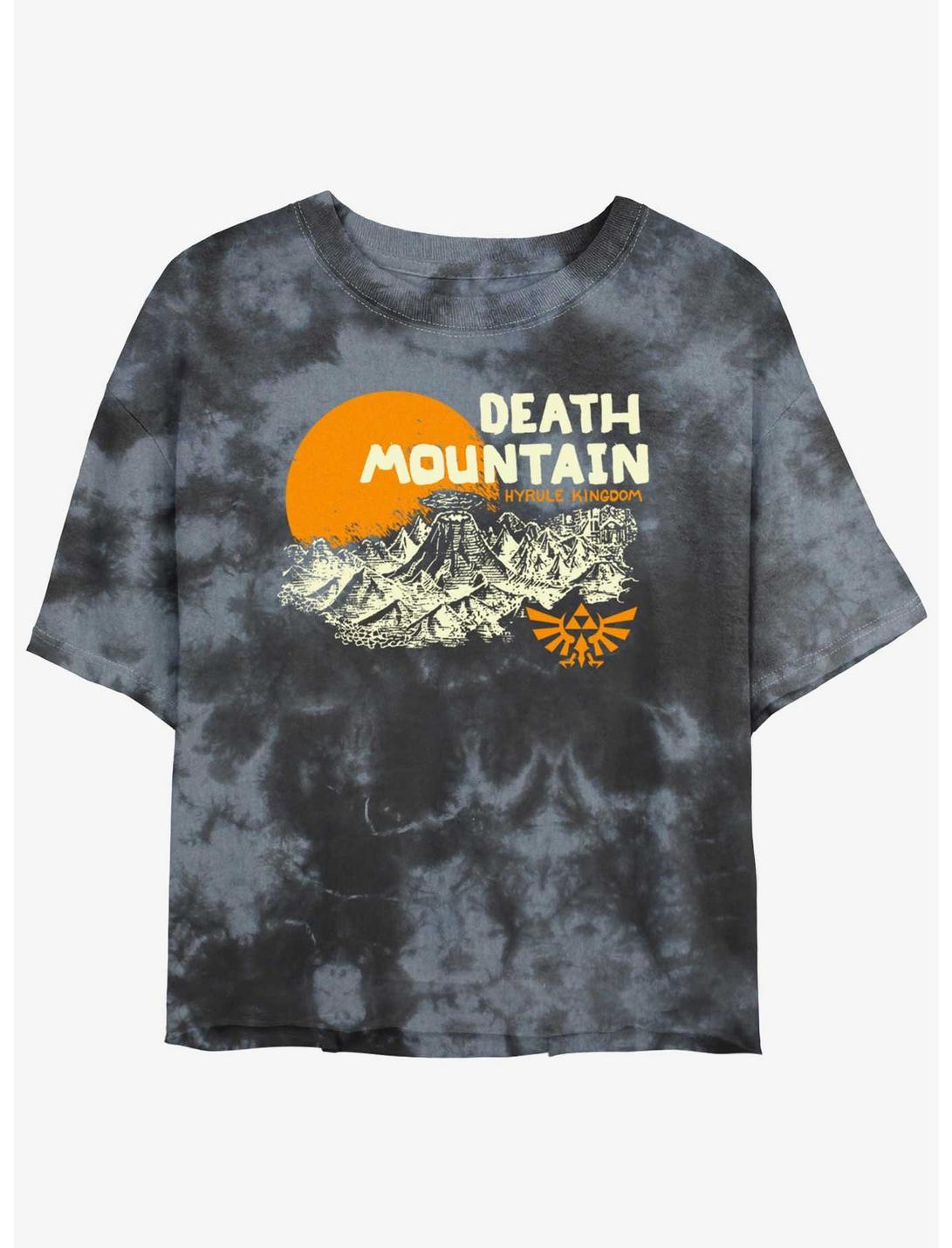 The Legend of Zelda Camp Hyrule Tie-Dye Girls Crop T-Shirt