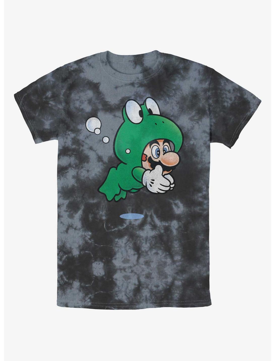 T-shirt Tie-Dye Nintendo Mario Mario Grenouille